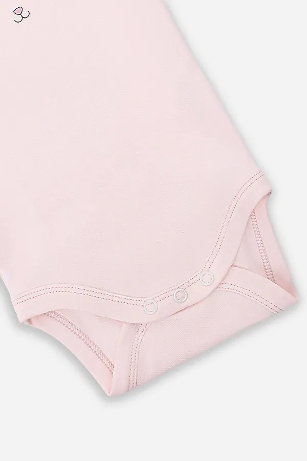 Комплект детский (боди, ползунки) MARK FORMELLE, розовый +цветочки на розовом - фото 2