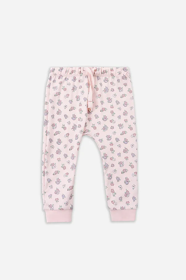 Комплект детский (боди, ползунки) MARK FORMELLE, розовый +цветочки на розовом - фото 2