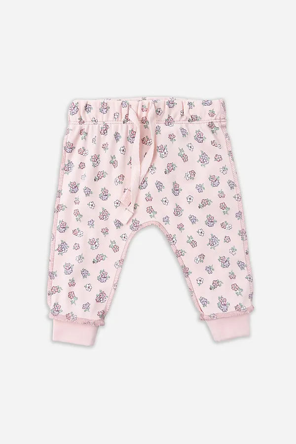 Комплект детский (боди, ползунки) MARK FORMELLE, розовый +цветочки на розовом - фото 2