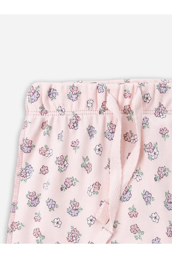 Комплект детский (боди, ползунки) MARK FORMELLE, розовый +цветочки на розовом - фото 2