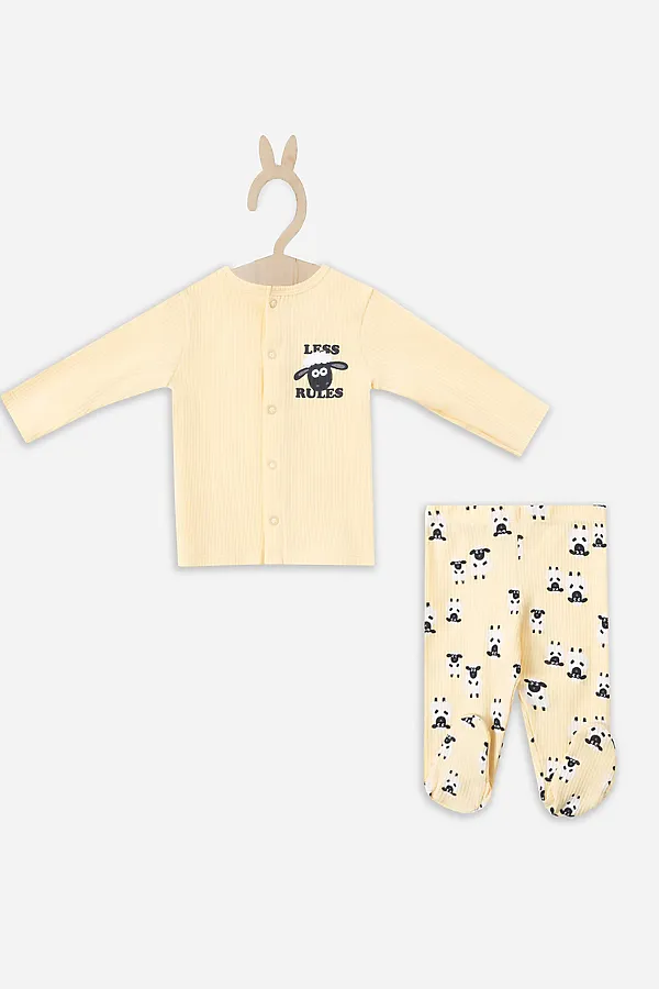 Комплект детский (джемпер, брюки) MARK FORMELLE, абрикосовый щербет +барашки на абрикосовом - фото 2