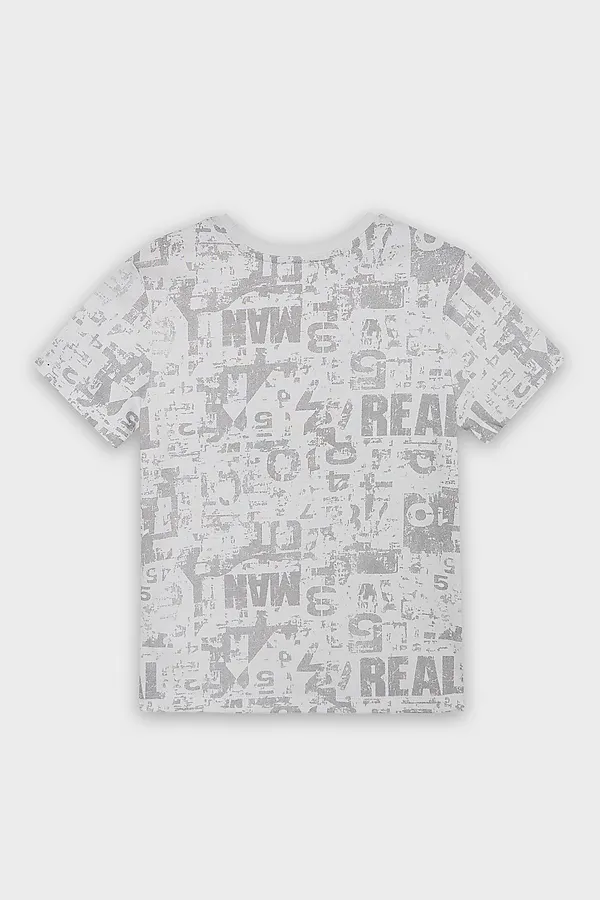 Комплект для мальчиков (футболка, шорты) MARK FORMELLE, мраморный камуфляж - фото 2