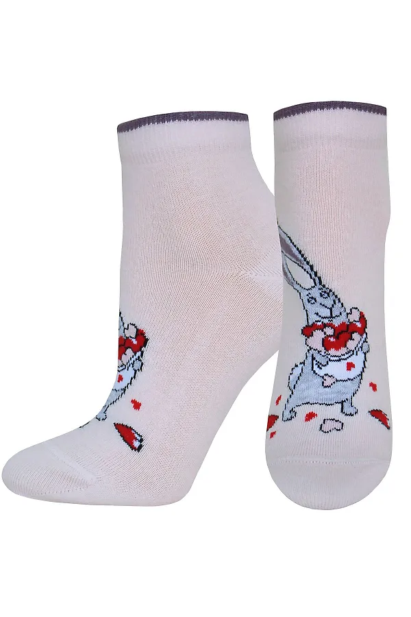 Брестские Носки женские 1145 CLASSIC (укороченные) БРЕСТСКИЕ, светло-розовый - фото 2