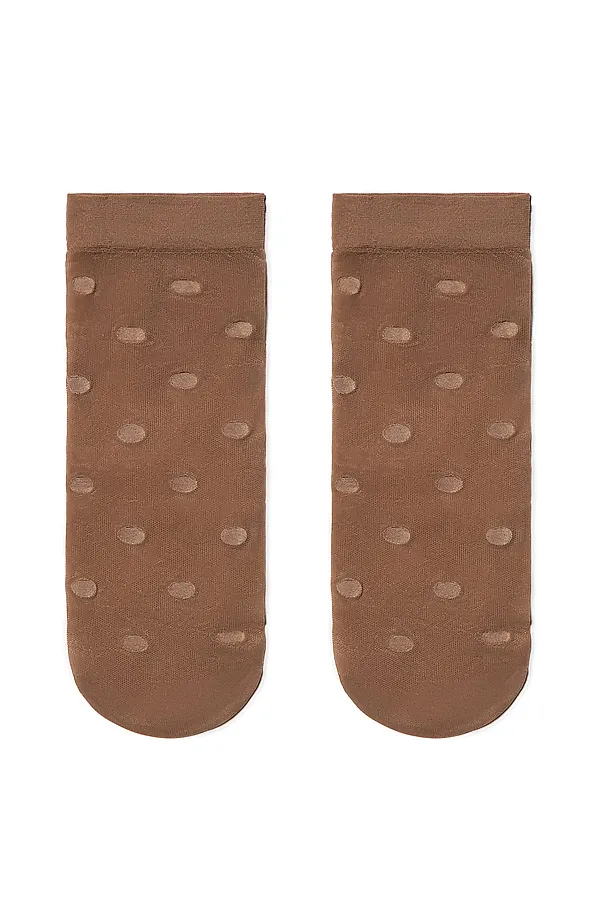 CONTE FANTASY 20 Носки в горошек CONTE ELEGANT, бронза - фото 2