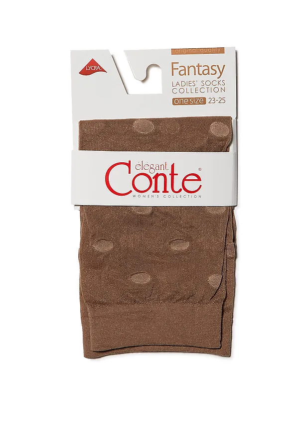 CONTE FANTASY 20 Носки в горошек CONTE ELEGANT, бронза - фото 2