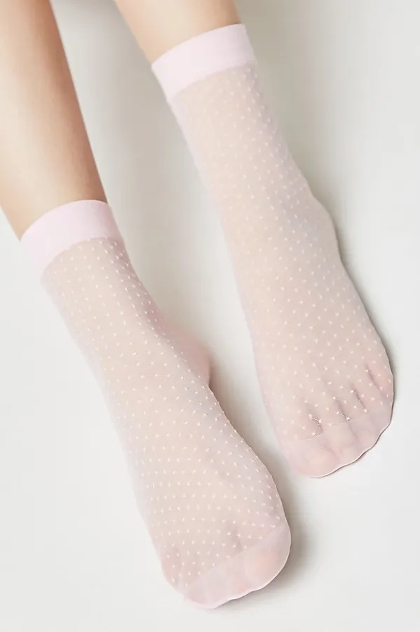 CONTE FANTASY 20 Носки в горошек CONTE ELEGANT, светло-розовый - фото 2