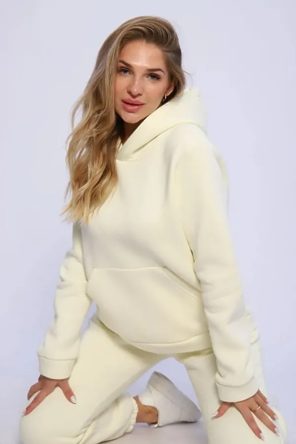 Костюм с брюками В-101 НАТАЛИ, молочный - фото 2