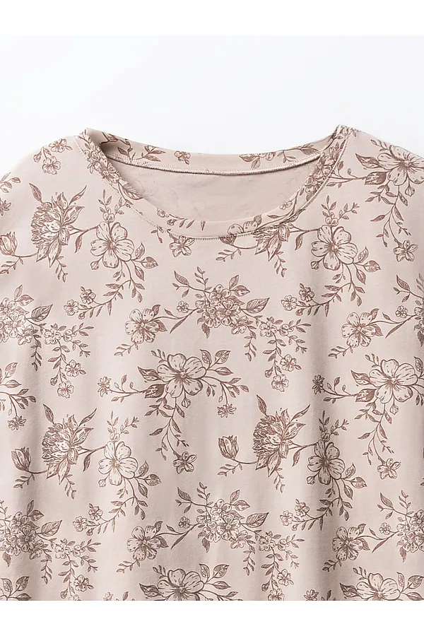 Сорочка ночная женская MARK FORMELLE, цветы на бежевом - фото 2