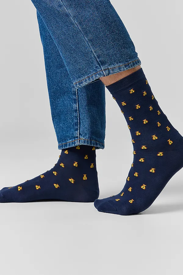 Носки мужские MARK FORMELLE, т.синий - фото 2