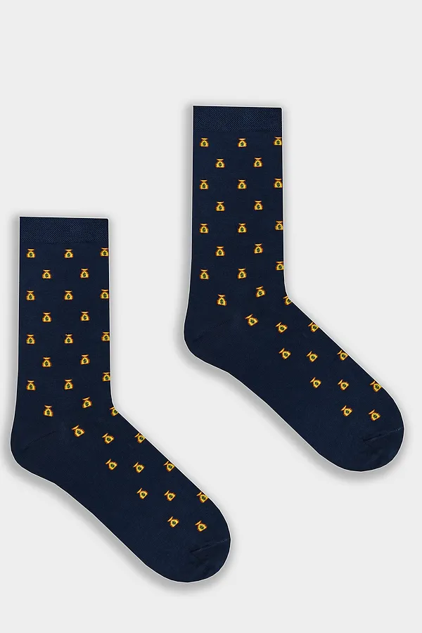 Носки мужские MARK FORMELLE, т.синий - фото 2