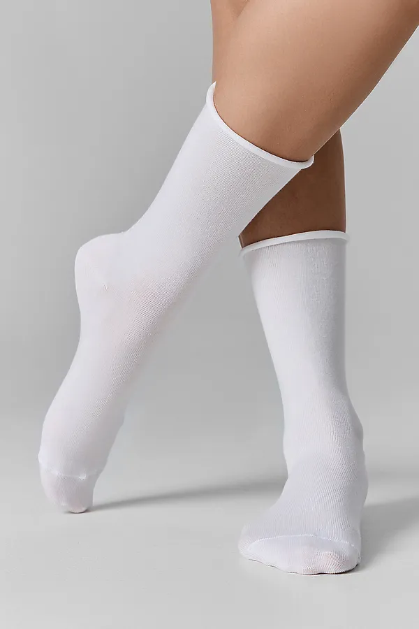 Носки женские (3 пары) MARK FORMELLE, белый /св.серый меланж /черный/ - фото 2