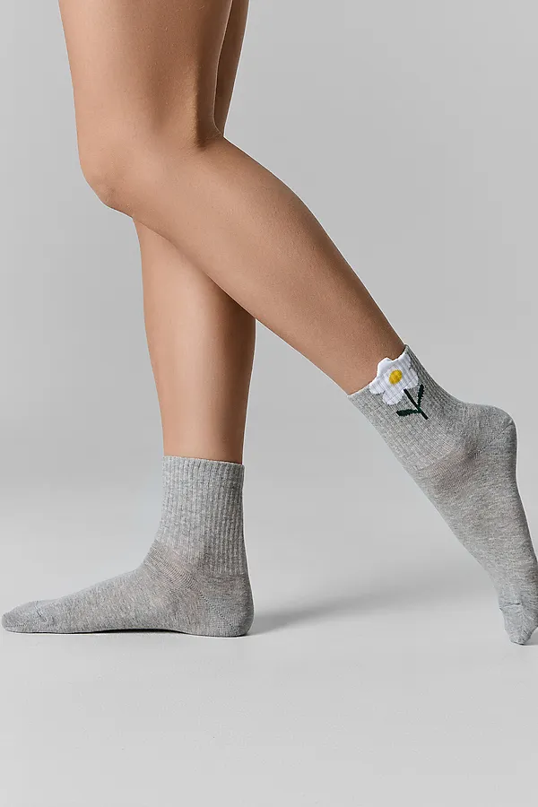 Носки женские MARK FORMELLE, серый меланж - фото 2