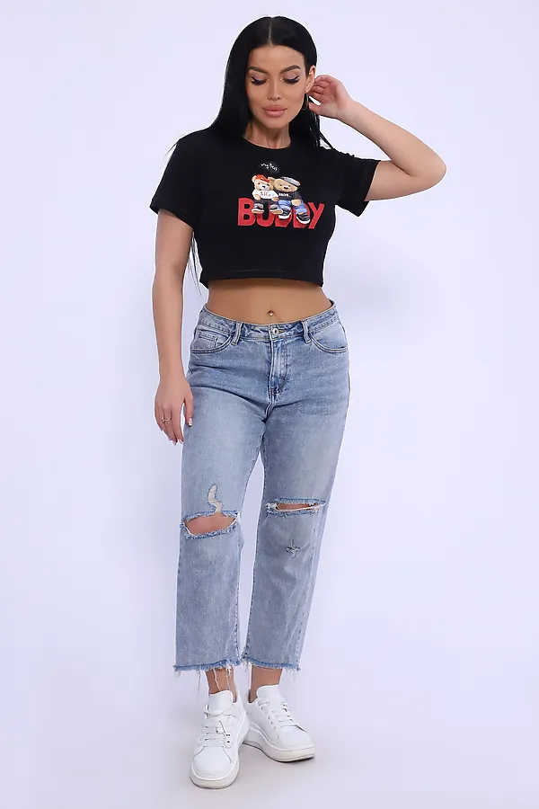 Футболка 74407 НАТАЛИ, черный - фото 2