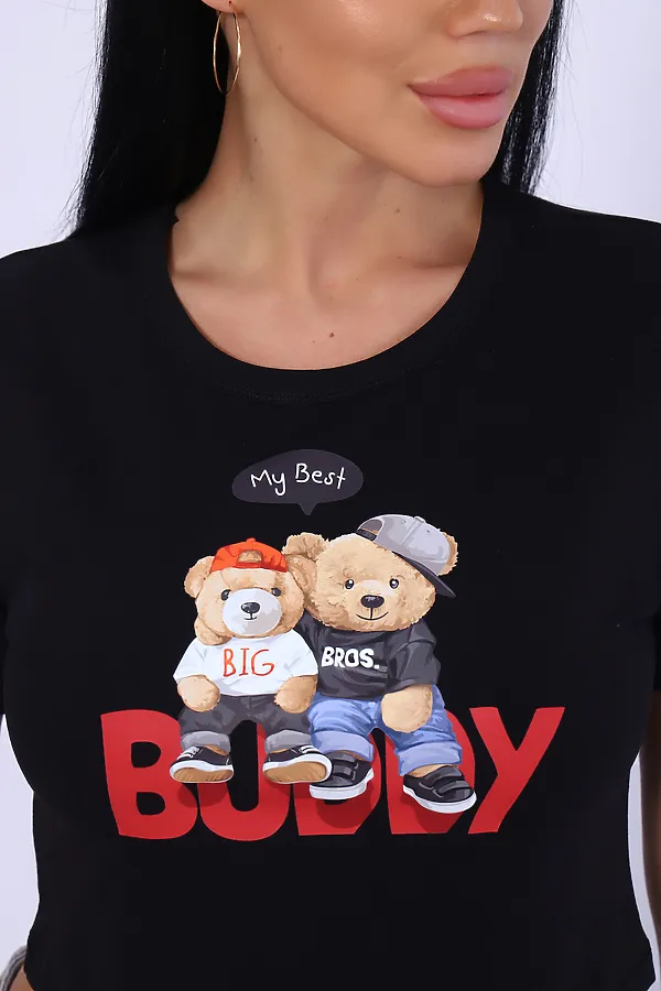 Футболка 74407 НАТАЛИ, черный - фото 2