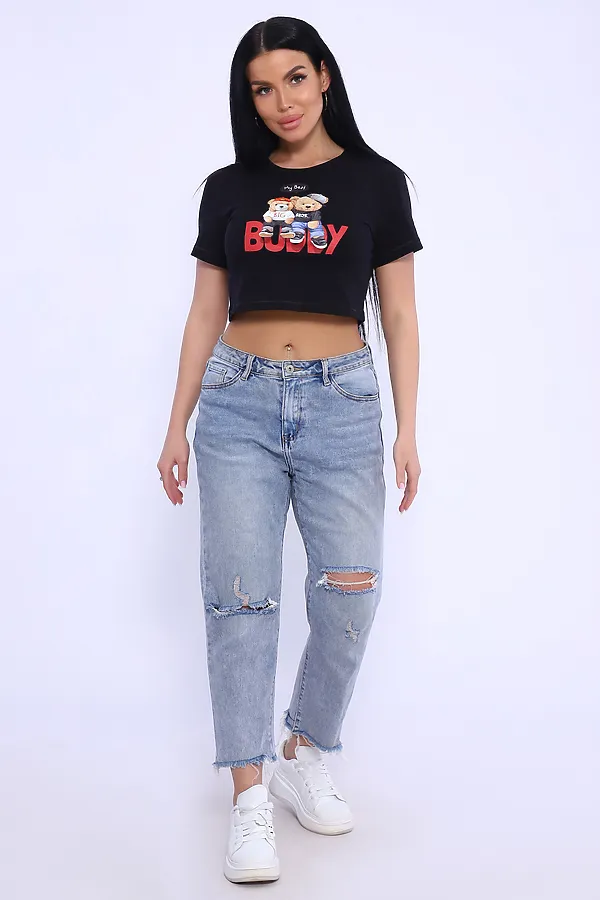 Футболка 74407 НАТАЛИ, черный - фото 2