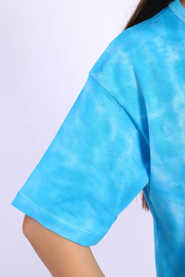 Футболка 74406 НАТАЛИ, батик бирюза - фото 2