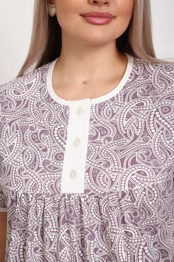 Сорочка 18063 НАТАЛИ, какао - фото 2