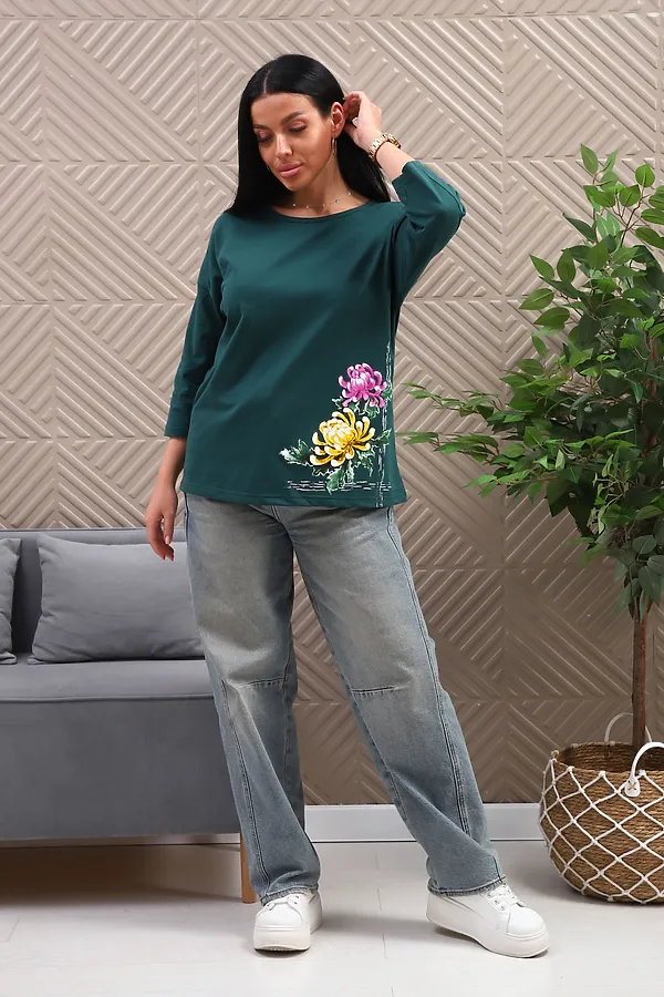 Туника 29537 НАТАЛИ, изумрудный - фото 2