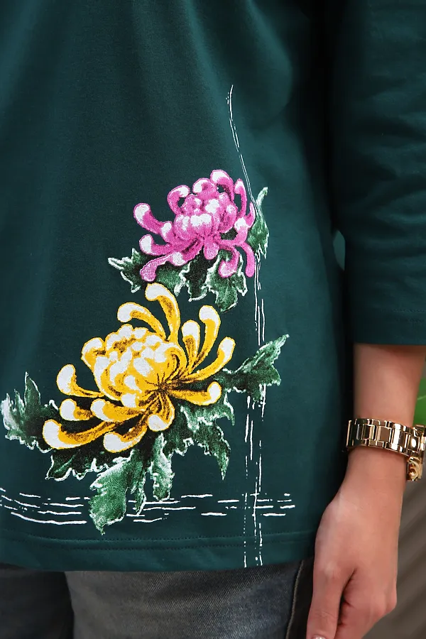 Туника 29537 НАТАЛИ, изумрудный - фото 2