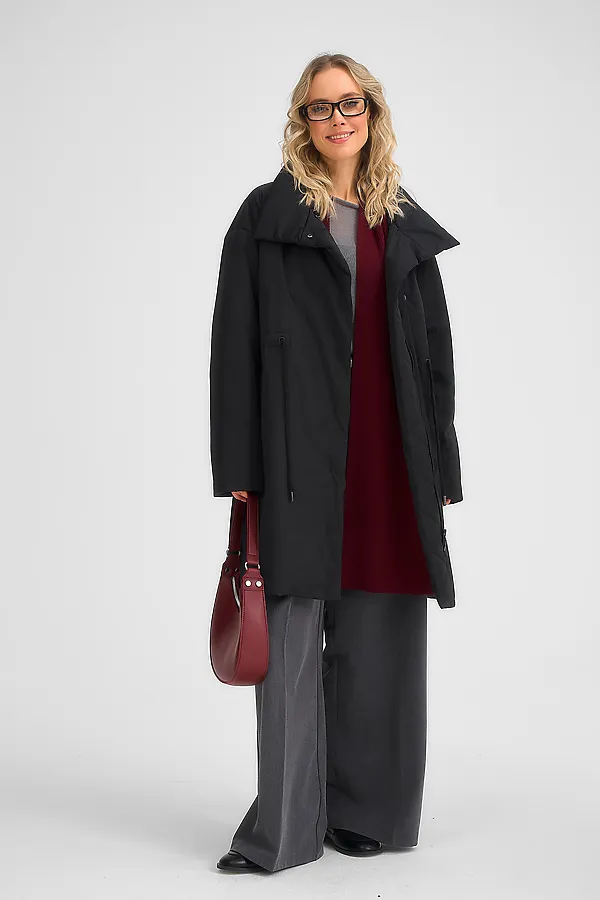 Плащ женский HOOPS, черный - фото 2