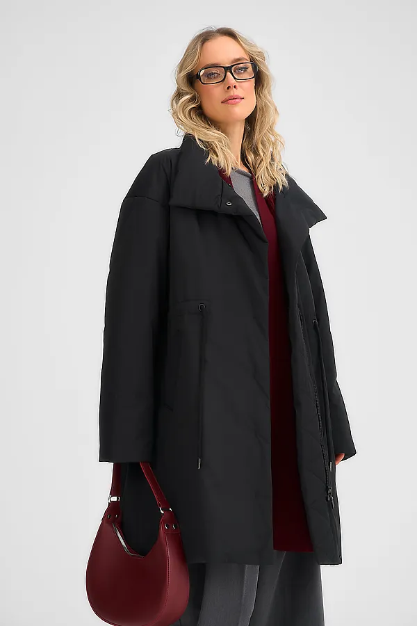 Плащ женский HOOPS, черный - фото 2