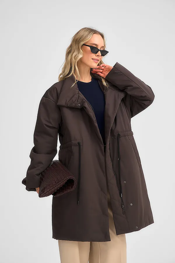 Плащ женский HOOPS, коричневый - фото 2