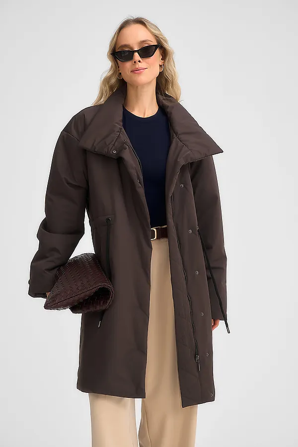 Плащ женский HOOPS, коричневый - фото 2