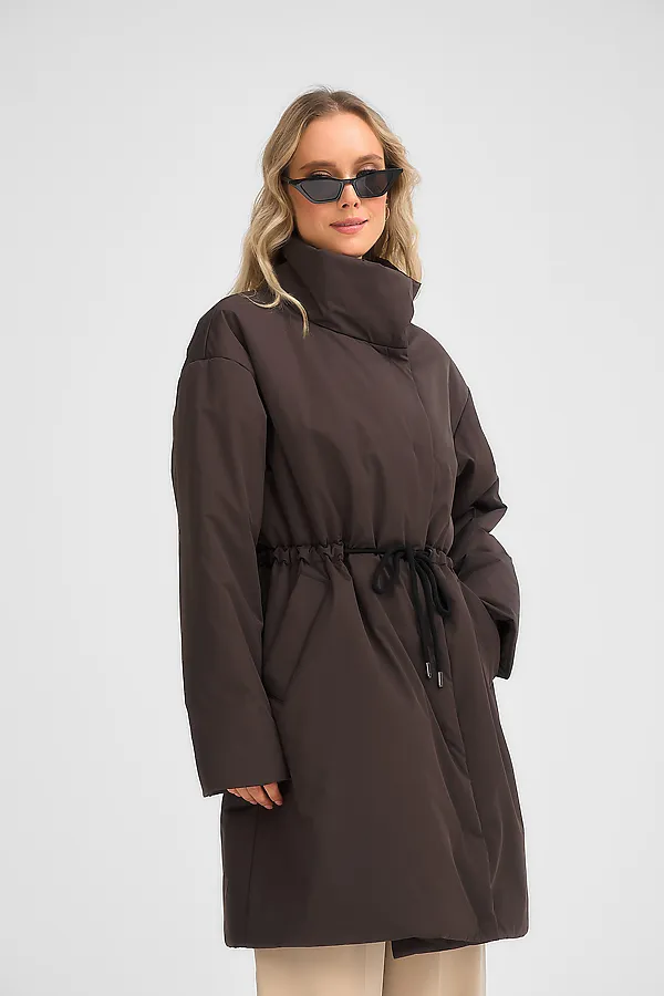 Плащ женский HOOPS, коричневый - фото 2