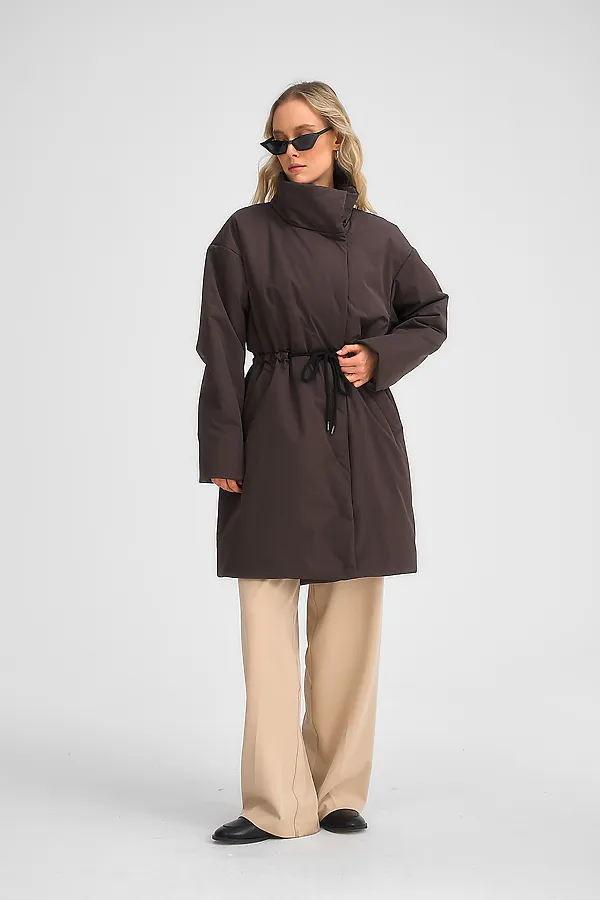 Плащ женский HOOPS, коричневый - фото 2
