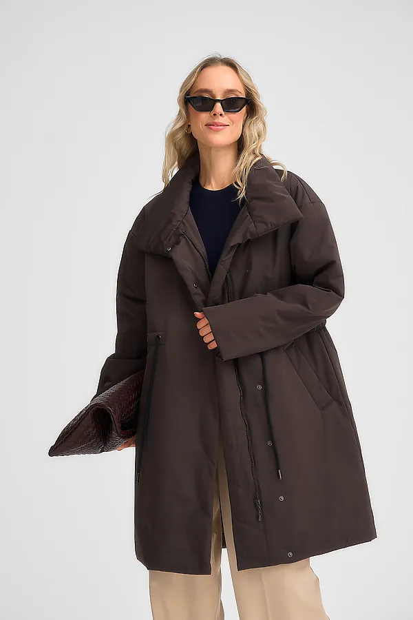 Плащ женский HOOPS, коричневый - фото 2