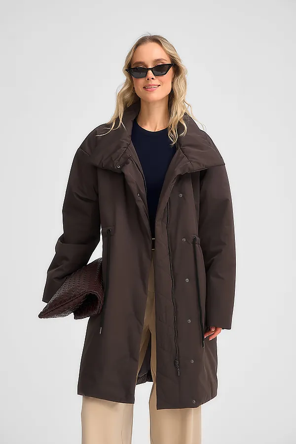 Плащ женский HOOPS, коричневый - фото 2