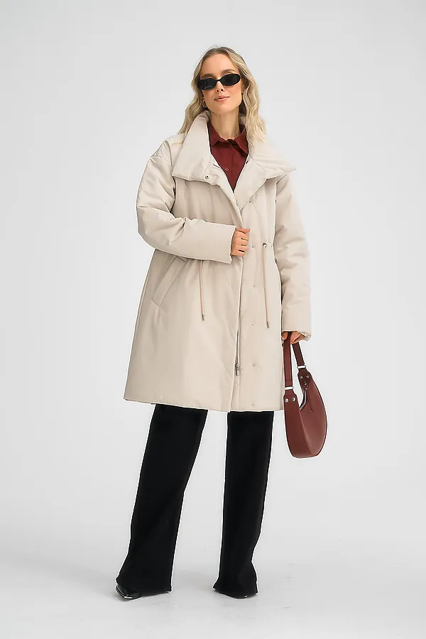 Плащ женский HOOPS, светло-бежевый - фото 2