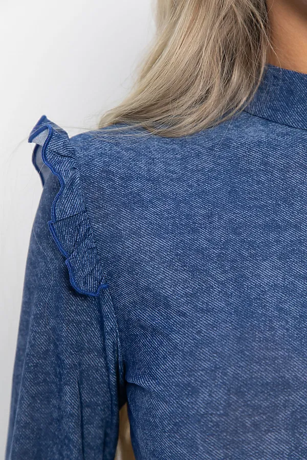 Блуза Синель LADY TAIGA, джинс - фото 2