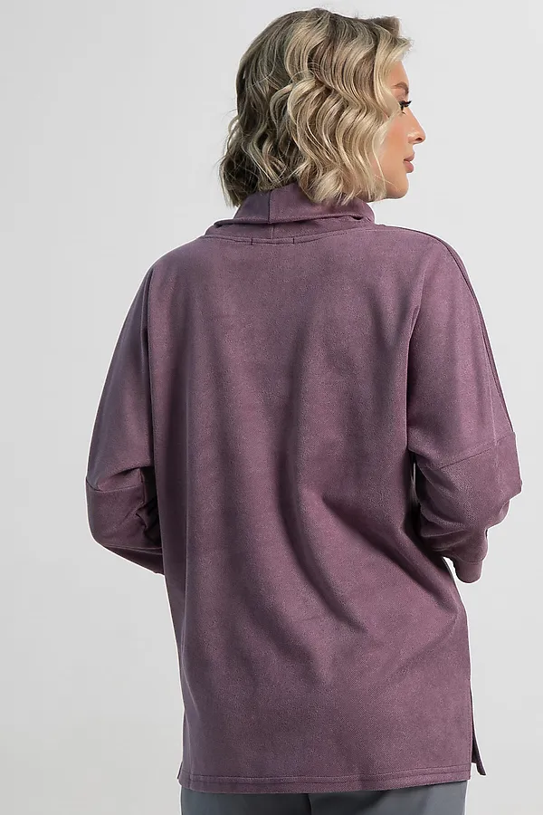 Джемпер Темп города LADY TAIGA, лиловый - фото 2