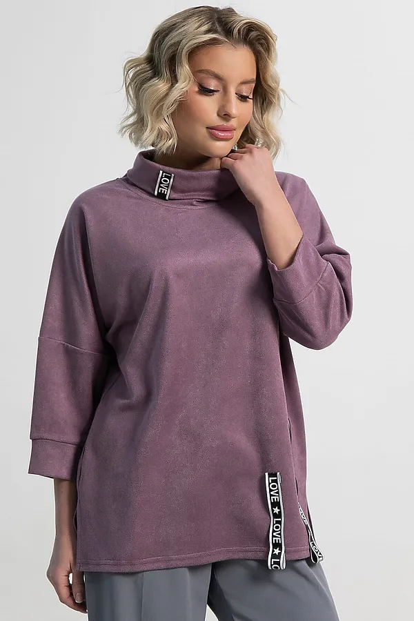 Джемпер Темп города LADY TAIGA, лиловый - фото 2