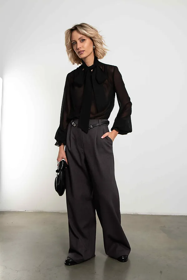 Блуза Элегия KOSMOS, черный - фото 2