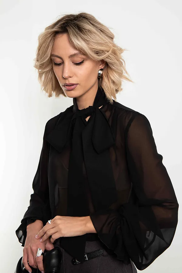 Блуза Элегия KOSMOS, черный - фото 2