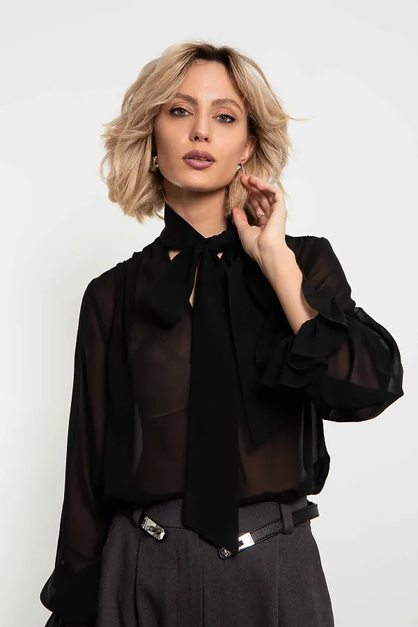 Блуза Элегия KOSMOS, черный - фото 2