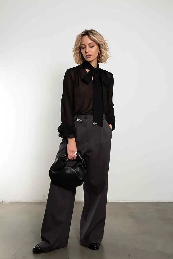 Блуза Элегия KOSMOS, черный - фото 2