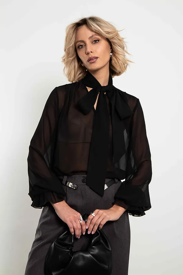 Блуза Элегия KOSMOS, черный - фото 2