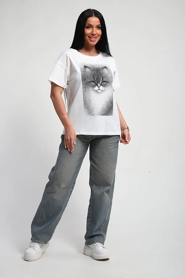 Футболка 85667 НАТАЛИ, белый - фото 2