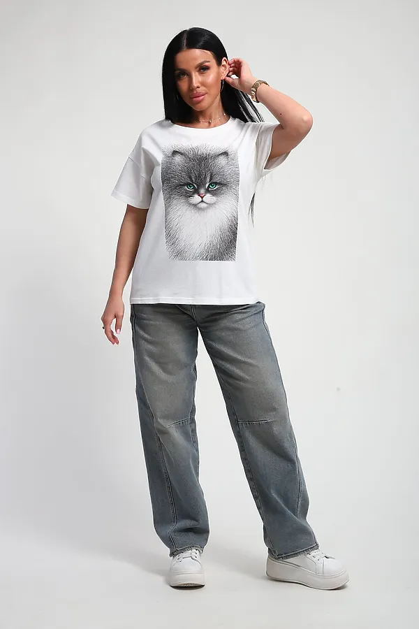 Футболка 85667 НАТАЛИ, белый - фото 2