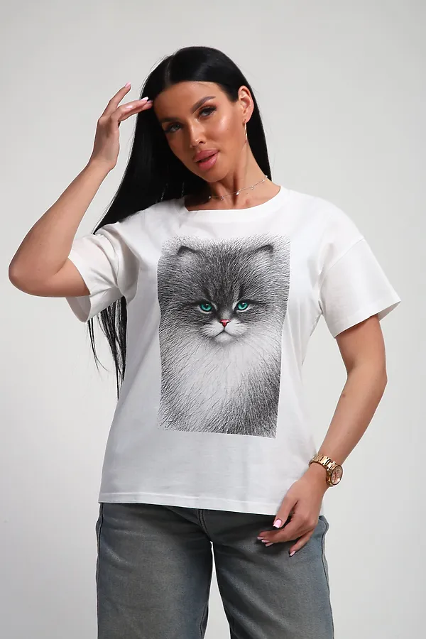 Футболка 85667 НАТАЛИ, белый - фото 2