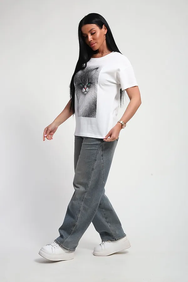 Футболка 85667 НАТАЛИ, белый - фото 2