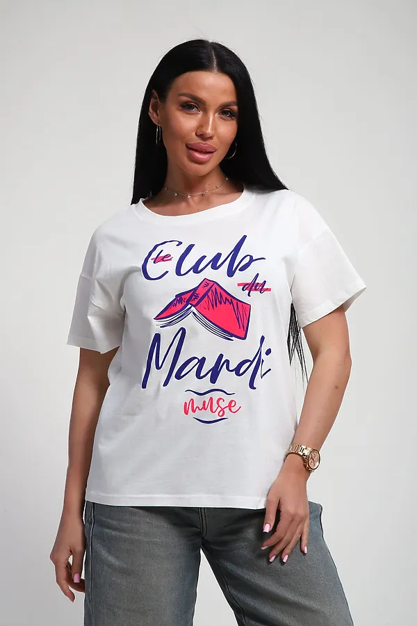 Футболка 85666 НАТАЛИ, белый - фото 2