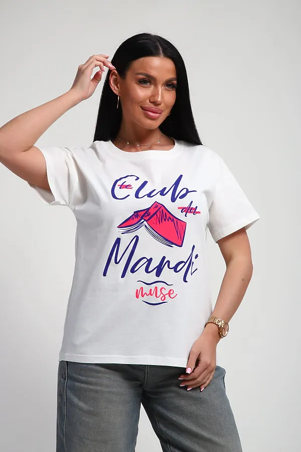 Футболка 85666 НАТАЛИ, белый - фото 2