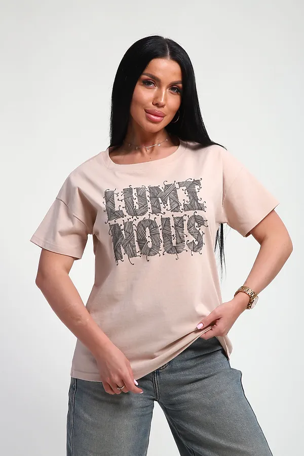 Футболка 85661 НАТАЛИ, бежевый - фото 2