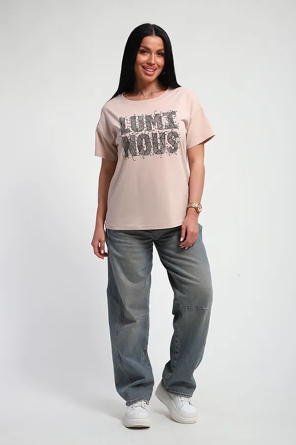 Футболка 85661 НАТАЛИ, бежевый - фото 2