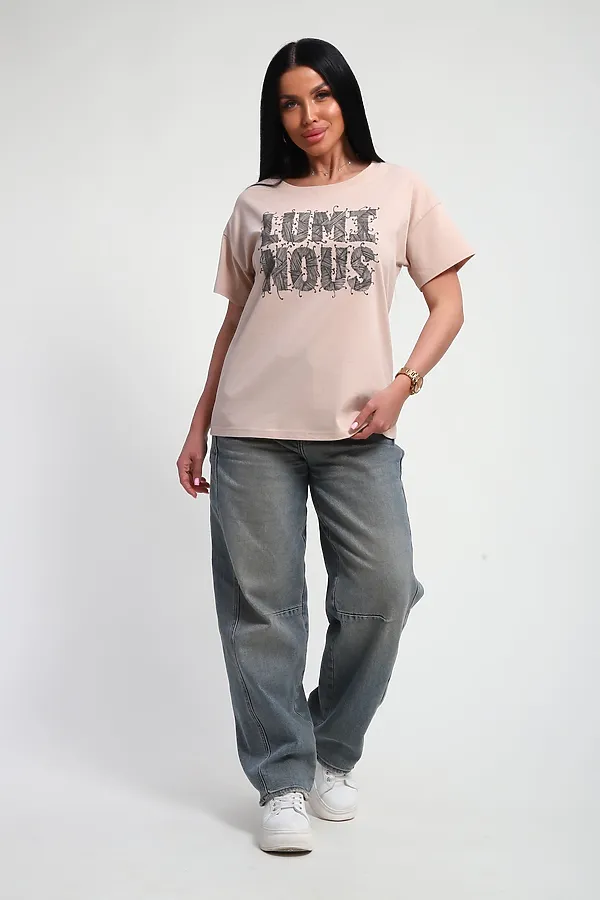 Футболка 85661 НАТАЛИ, бежевый - фото 2