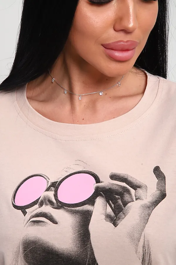 Футболка 85660 НАТАЛИ, бежевый - фото 2